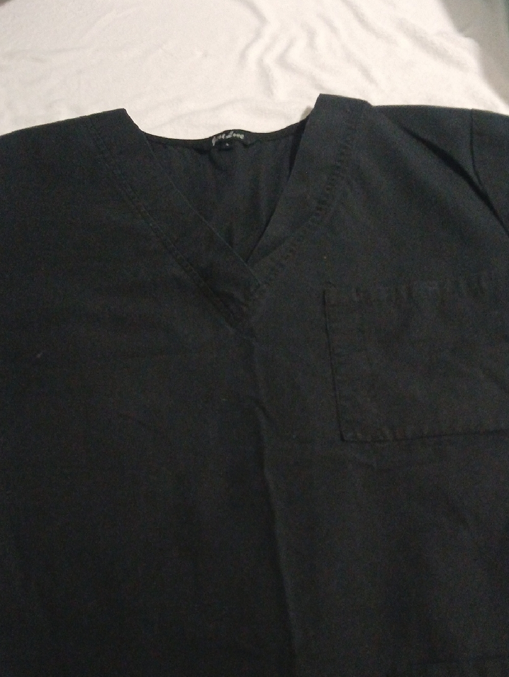 Just Love Black Scrub Top And Pants Set